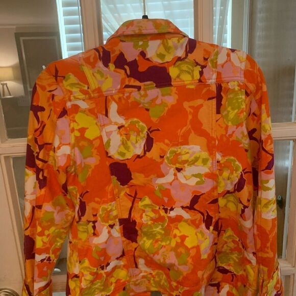 Isaac Mizrahi floral jacket size XS - Picture 4 of 7
